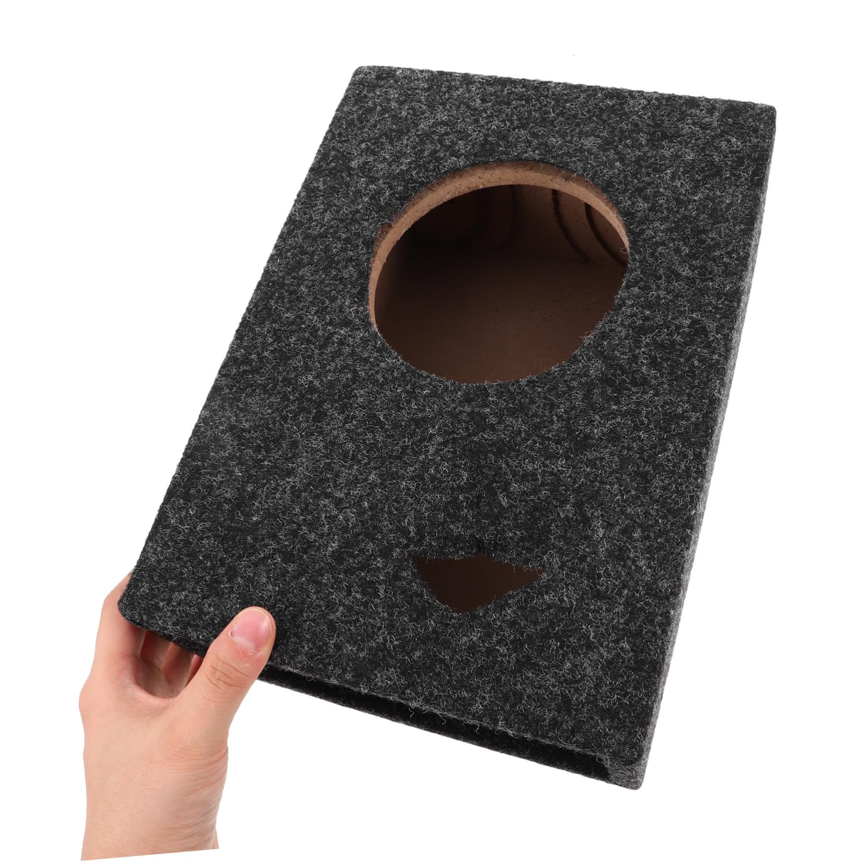 Cabilock Caja de Subwoofer para Automóvil Diseño Ultrafino y Ahorro de Espacio, Caja de Audio para Vehículo Hecha de Madera y Fieltro, Adecuado para Instalación DIY en Coche