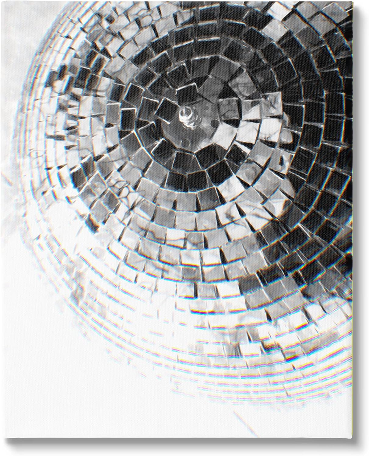 Stupell Industries Fading Disco Ball Monochrome Photography Canvas Wall Art, Design by Ziwei Li 16 x 20