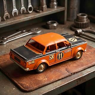 GENUINQ 11''L Metal Vintage Rally Car