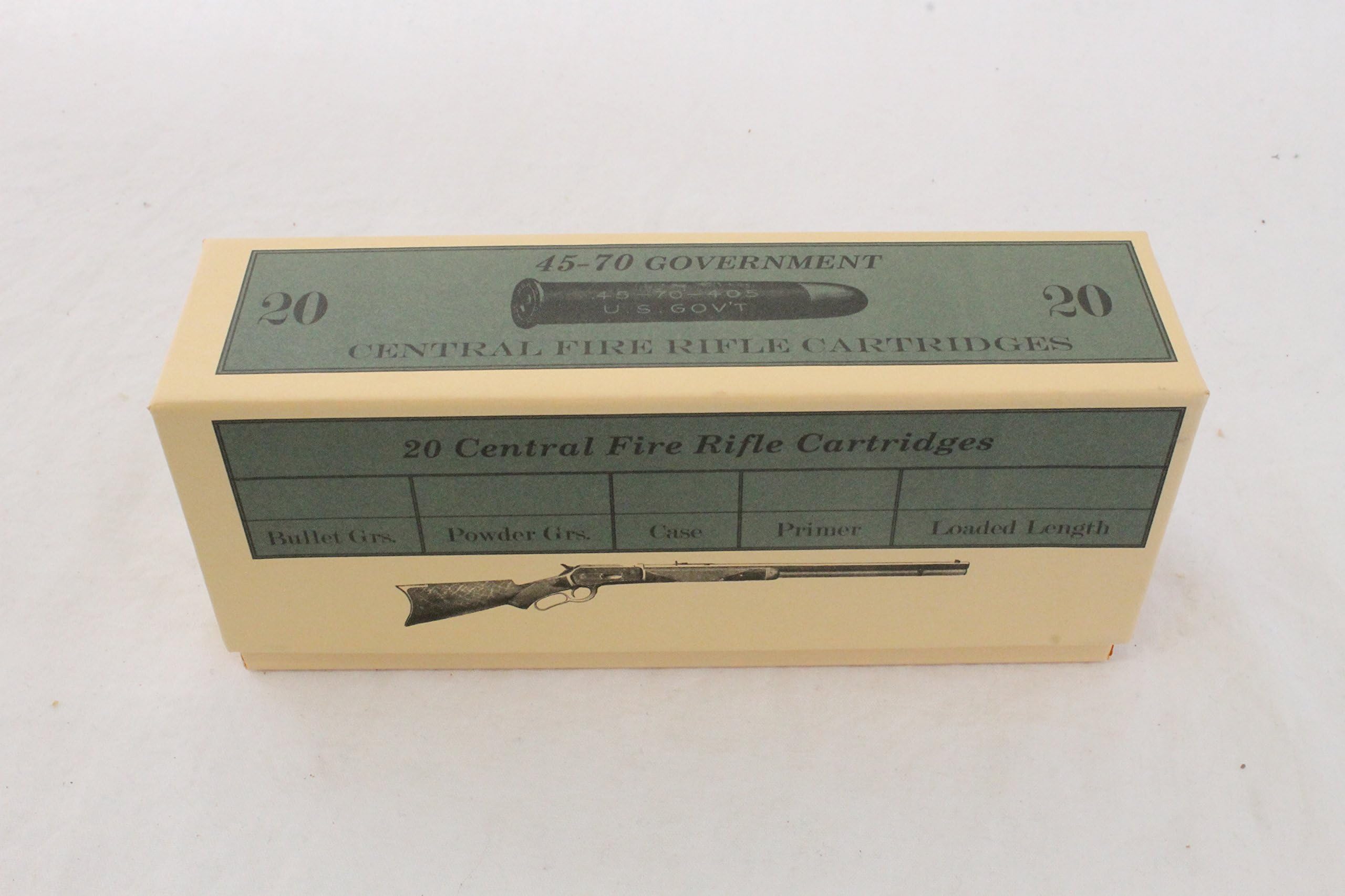 Cheyenne 45-70 Government Ammo Box Cartridge Boxes