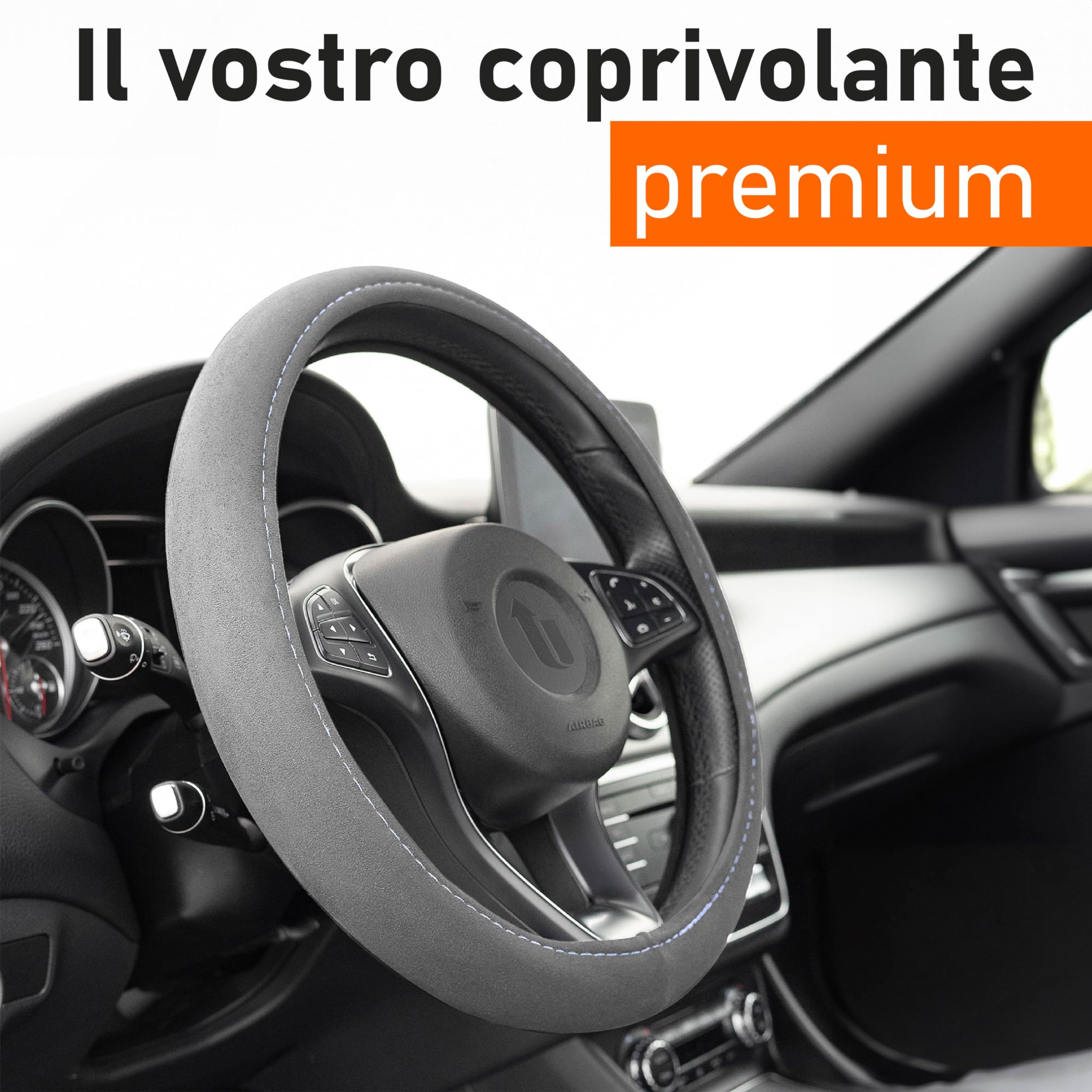 Coprivolante In Fibra Di Carbonio Universale - Antiscivolo, Per Auto E SUV (36-39cm) - Foto 6