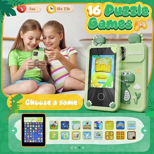 Miniatura 4 de Juguetes de teléfono inteligente para niños, juguetes de regalo de dinosaurios para niños de 3 a 9 años, regalos de Navidad, cumpleaños, mini