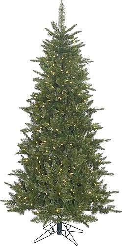 Vickerman sin luz, delgado, Durango, árbol de navidad artificial de abeto.