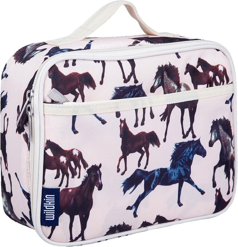 Lonchera aislada para niños Wildkin, Horse Dreams | Lonchera aislada y fácil de limpiar: combina con las mochilas y botellas de agua Wildkin a juego