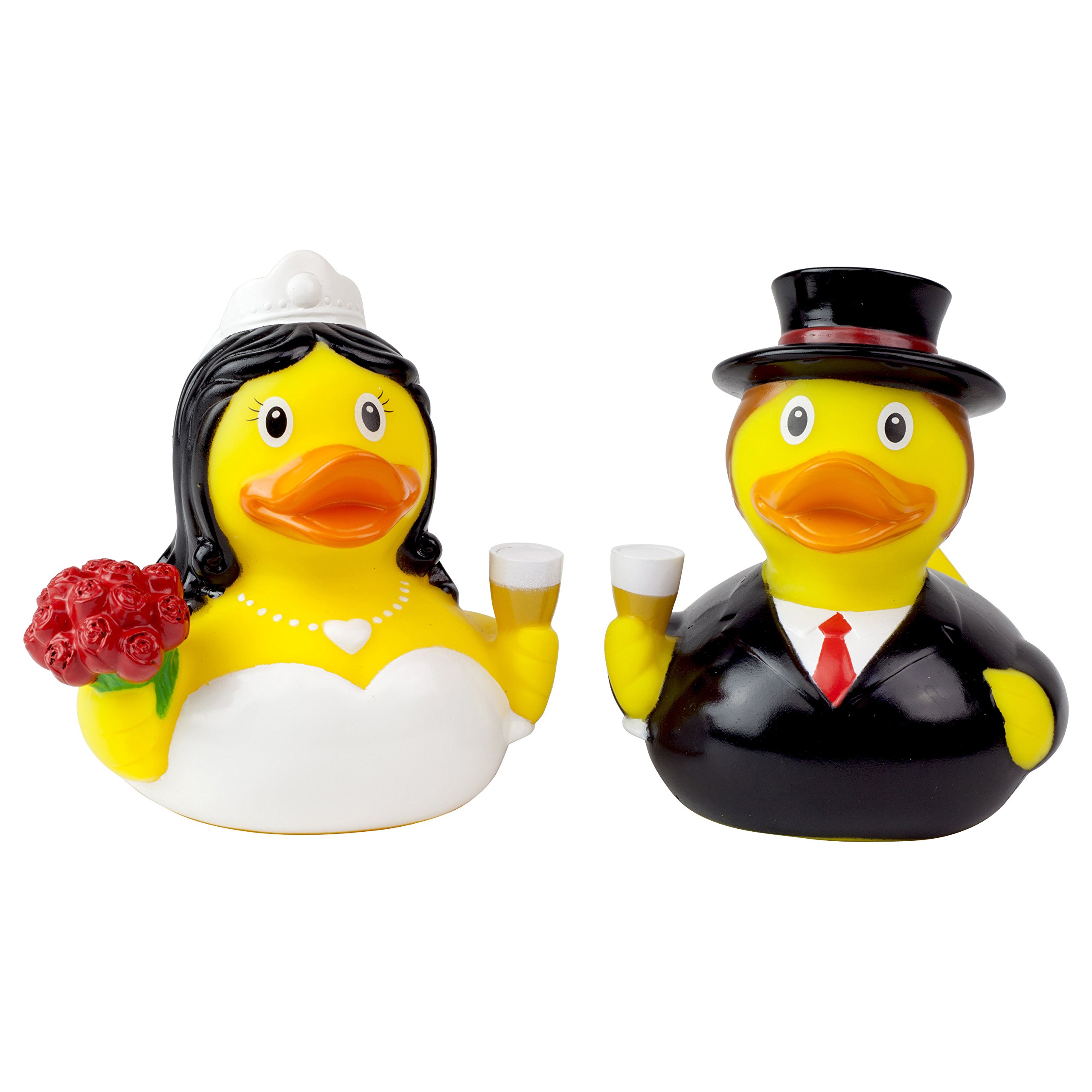 bride and groom rubber ducks