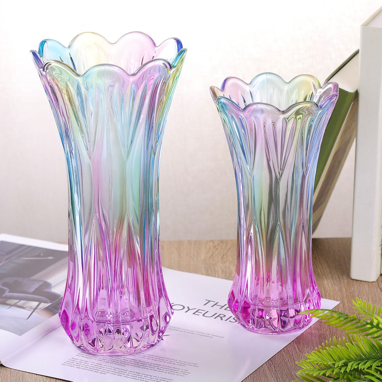 Amazon.co.jp: WHJY 9インチ 装飾クリスタルガラス カラフルな