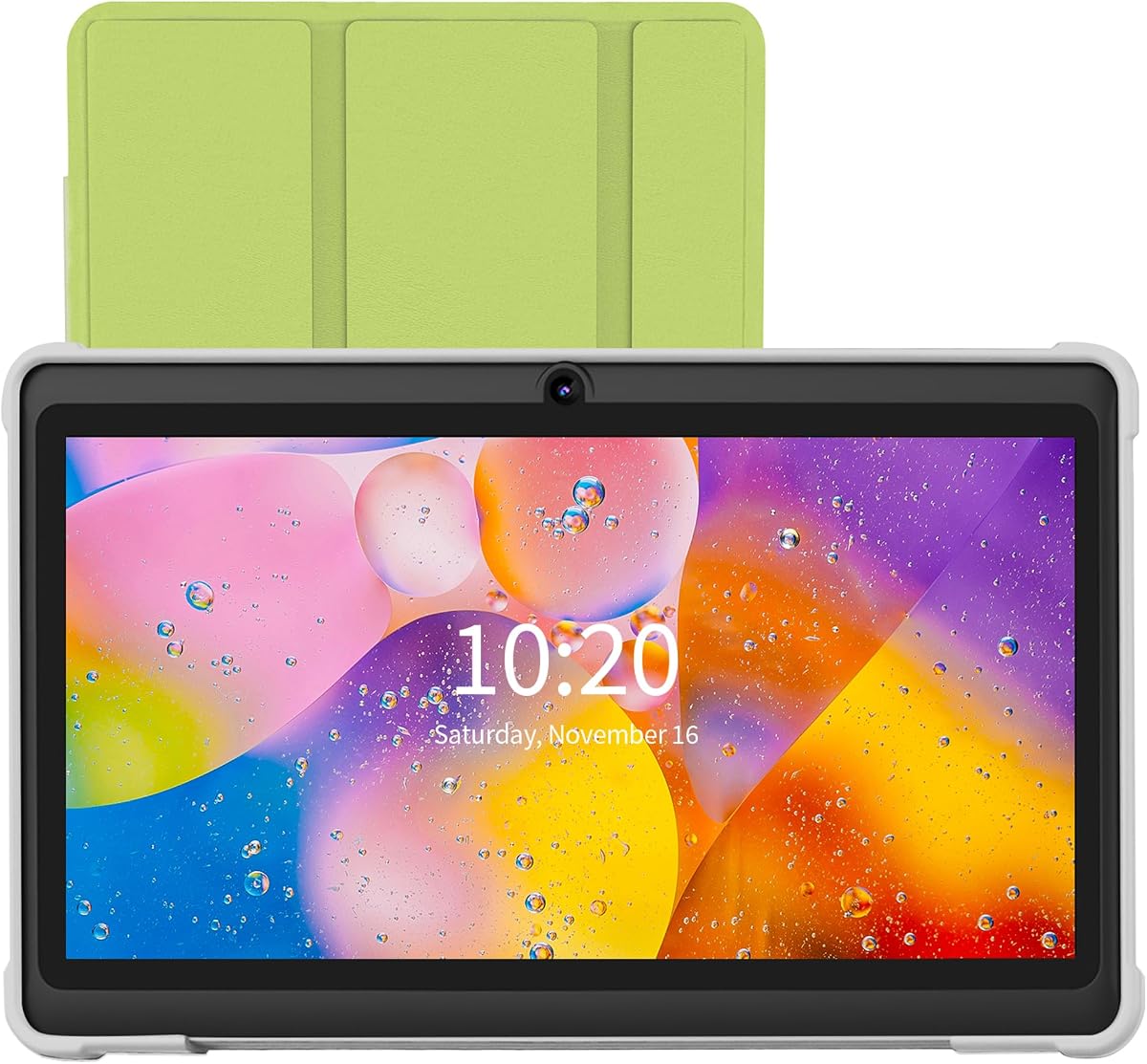 7 Inch Tablet, Quad Core Android 13 OS, 32GB ROM, WiFi, Bluetooth, Dual Camera, USB C Tablet PC, 7" Touch Screen IPS HD Display Android PAD(Green)