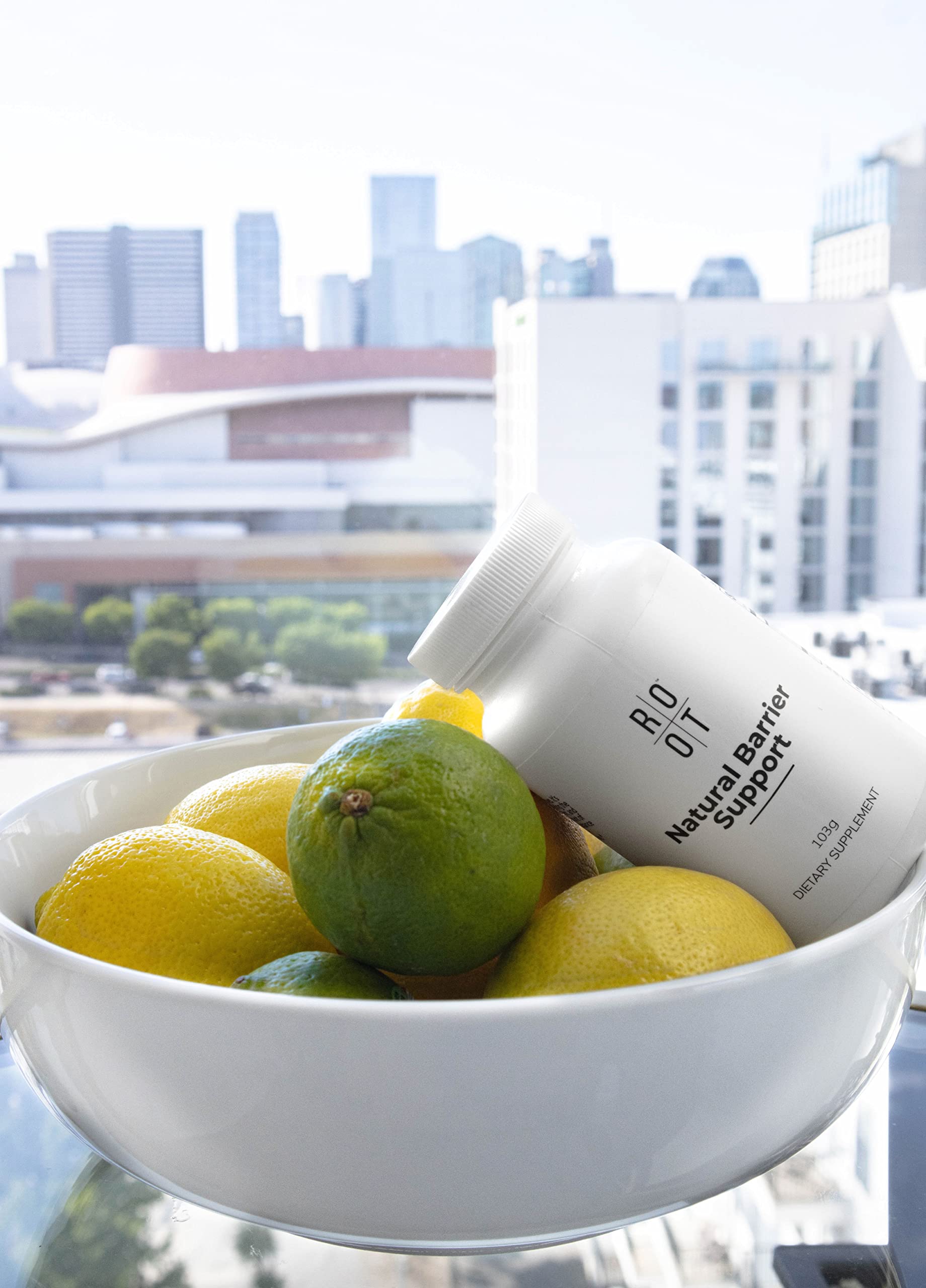 ROOT Wellness Vitamin C, D & Zink Pulver | Natürliche Barriere | 103 g | Pulver mit Vitamin C, Vitamin D und Zink zur täglichen Ergänzung einer ausgewogenen Ernährung.