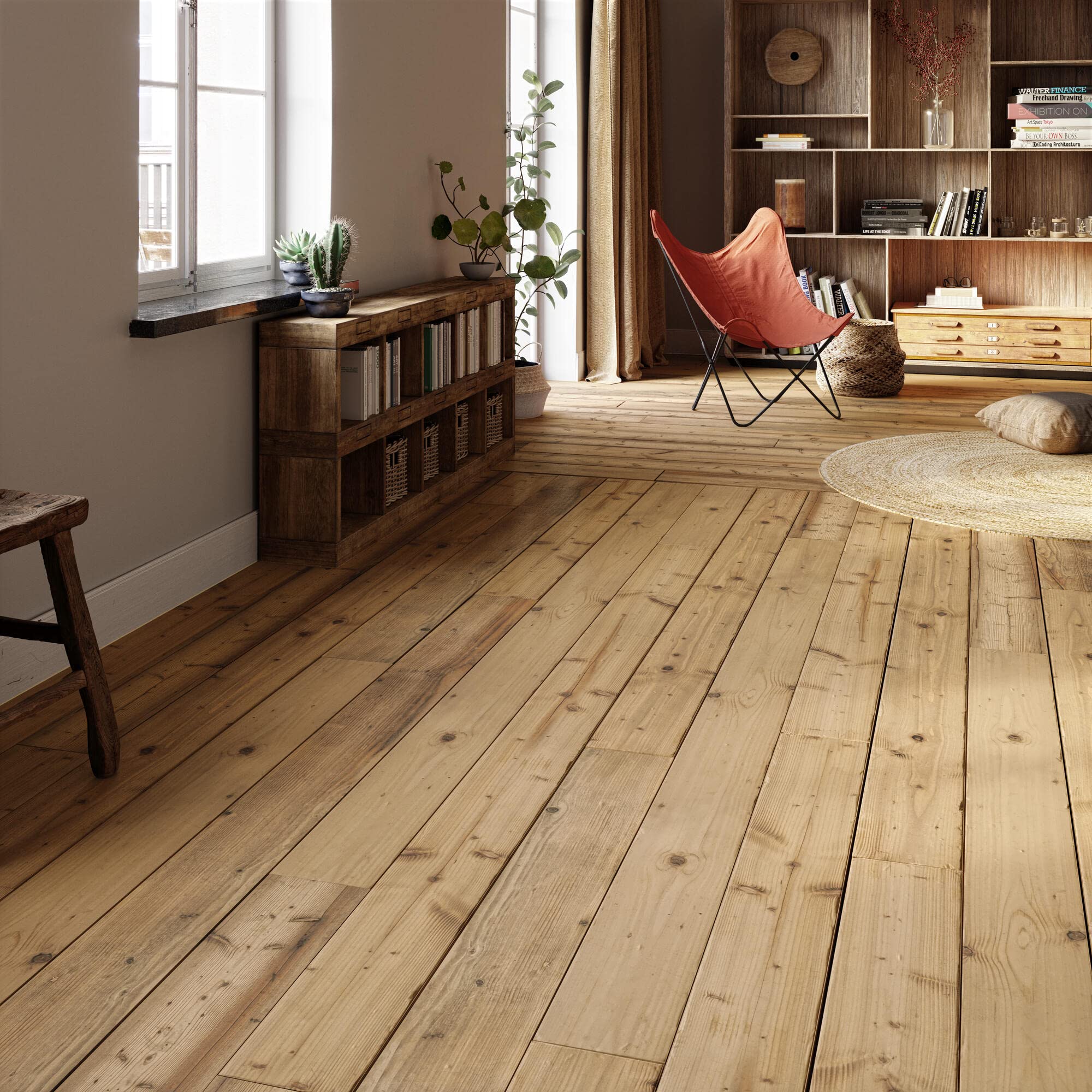 V33 Huile parquet bois naturel, Incolore Mat 0,75L | Toutes essences de bois, Résiste à l'eau et aux taches