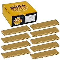 Vista 12 de Dura-Gold Micro hojas de papel de lija doradas de 1 x 4 pulgadas, grano 60 (caja de 30) - Parte trasera de gancho y bucle, carpintería para muebles