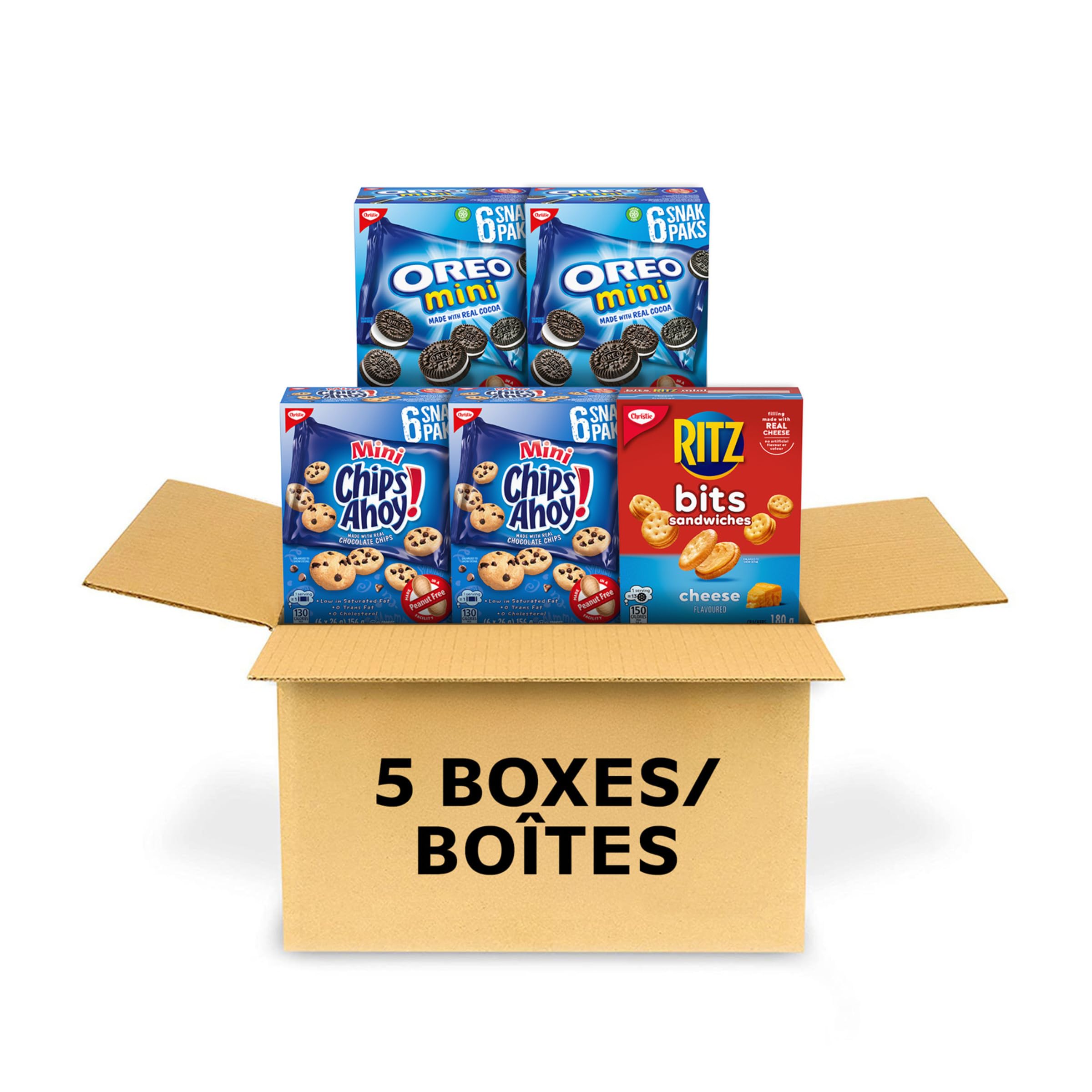 Oreo Variety Pack: 24 Snack Packs with Ritz Bits Cheese Sandwiches