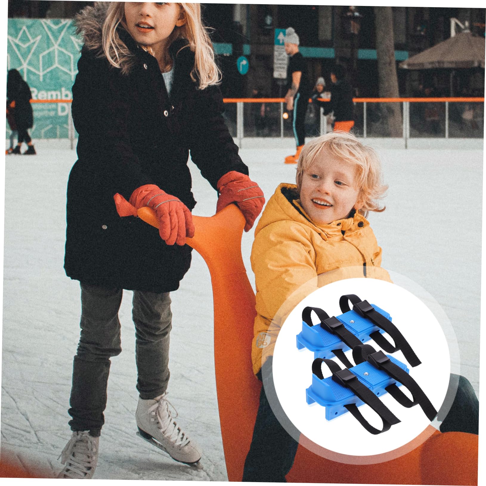 ibasenice Ayuda para Patinaje Zapatos Patinaje sobre Hielo Fijación Patines De Hielo Patines De Tobillo Patines De Hielo para Patines Soporte para Patines De Hielo para Niñas