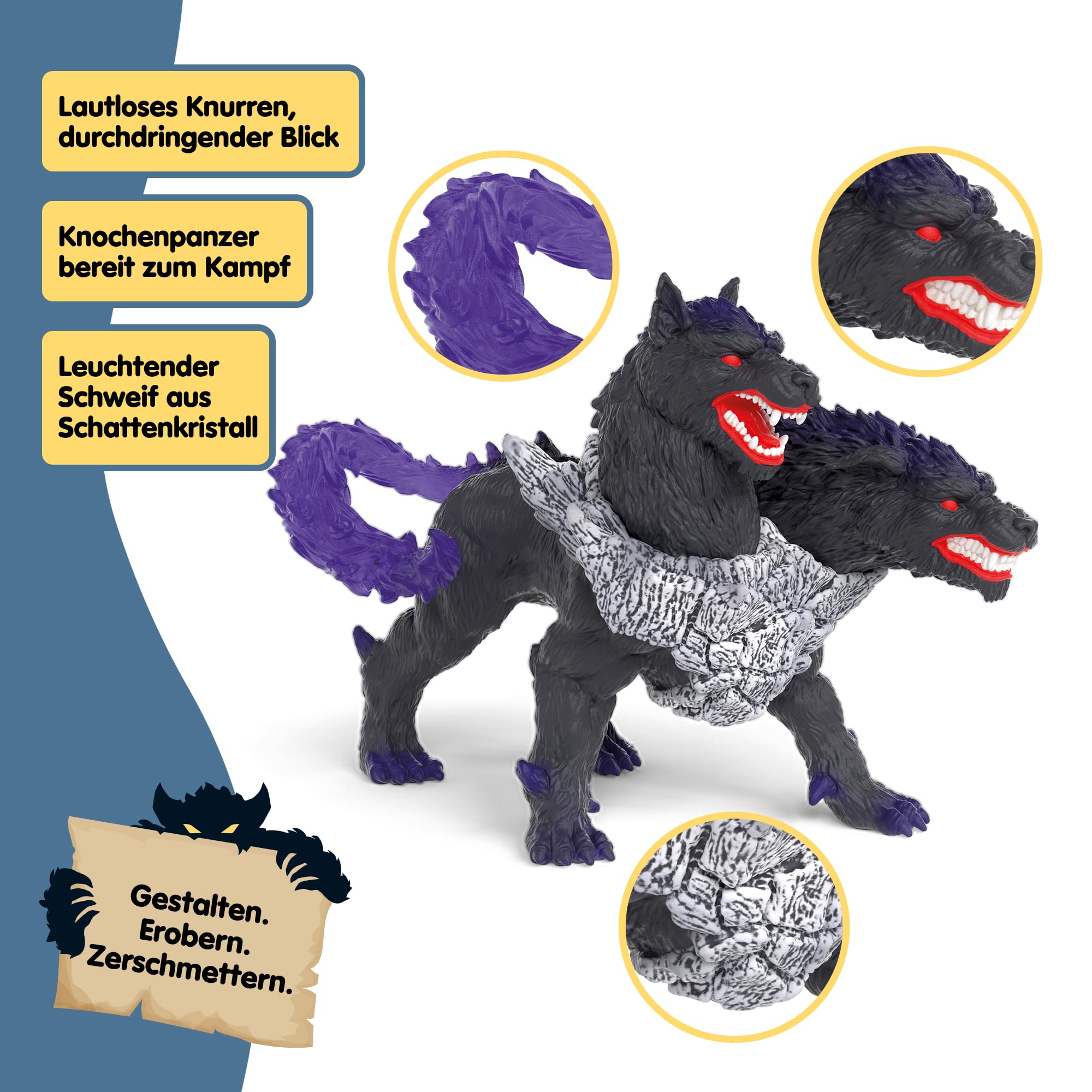 Schleich ELDRADOR | Battle CAVE Arena: Lava vs. Schatten 42673 | 71 Teile | Set aus 2 x ELDRADOR Battle Cave, 2 x Monster und 2 x Kristall | Caves zur Arena stapelbar | Spielzeug ab 7 Jahren