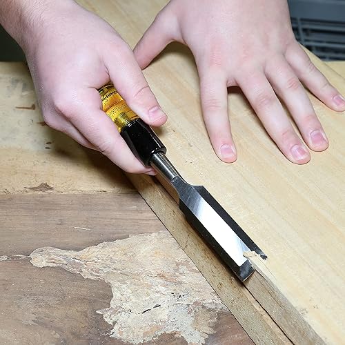 Miniatura 8 de Buck Brothers 1201090 - Juego de cinceles de madera profesional de 9 piezas, herramientas y accesorios para carpintería, juego de cinceles de borde