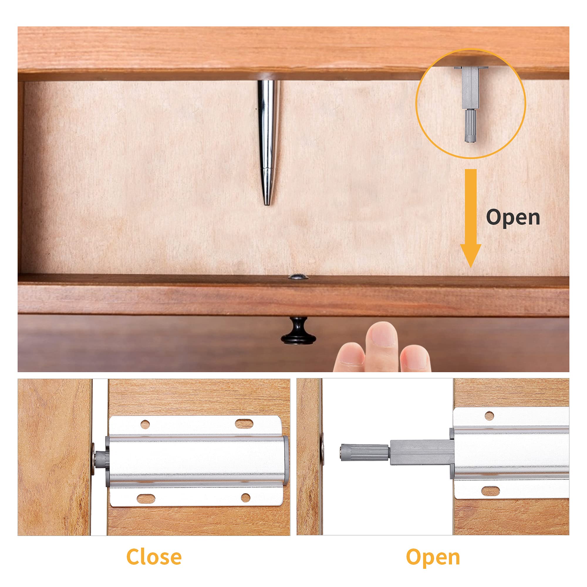 Buy Lpraer 2 Pack Push Latches for Push to Open Latch