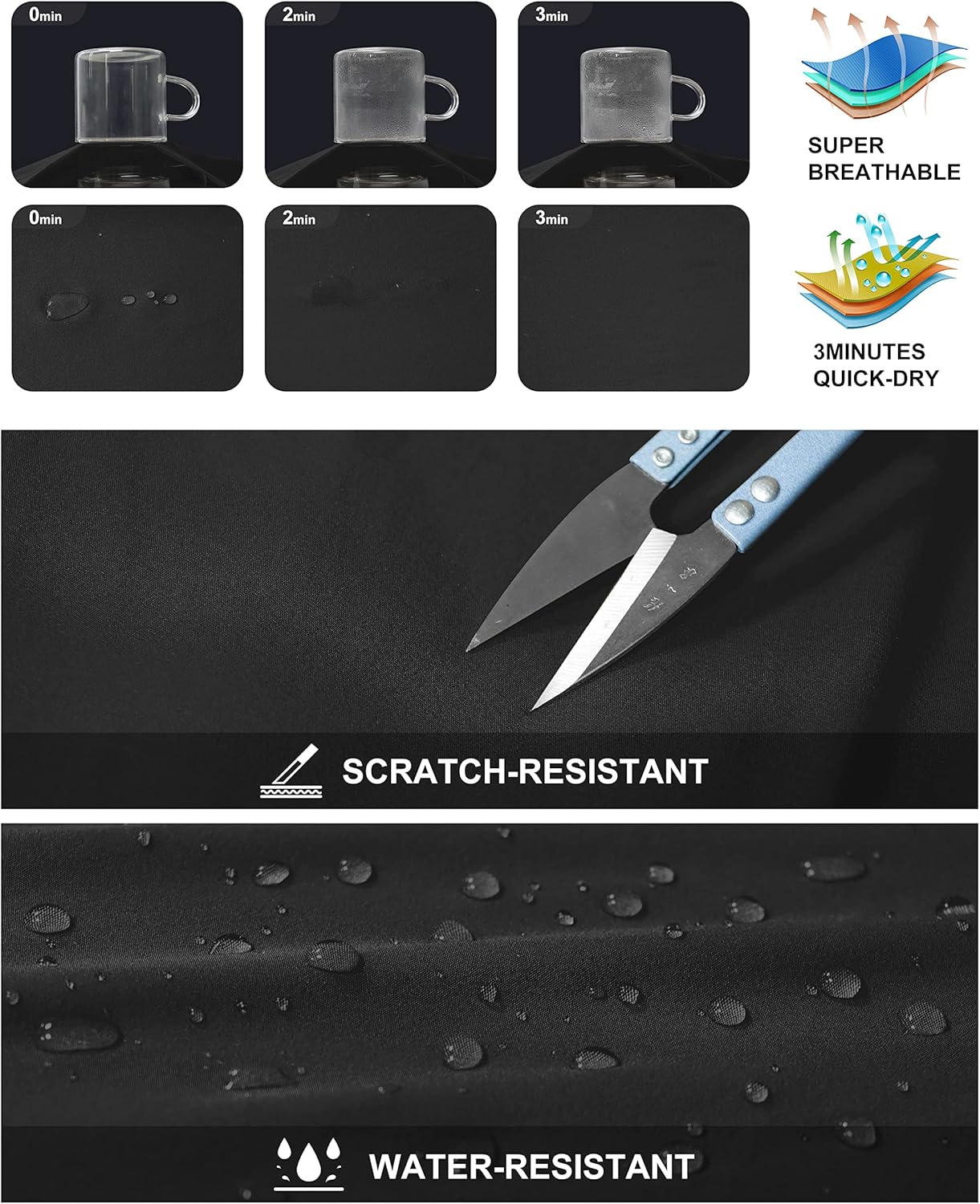 NATUVENIX Hiking Shorts Men, Quick-Dry Fishing Shorts for Men Lightweight Stretch Work Shorts Causal Travel - Image 3