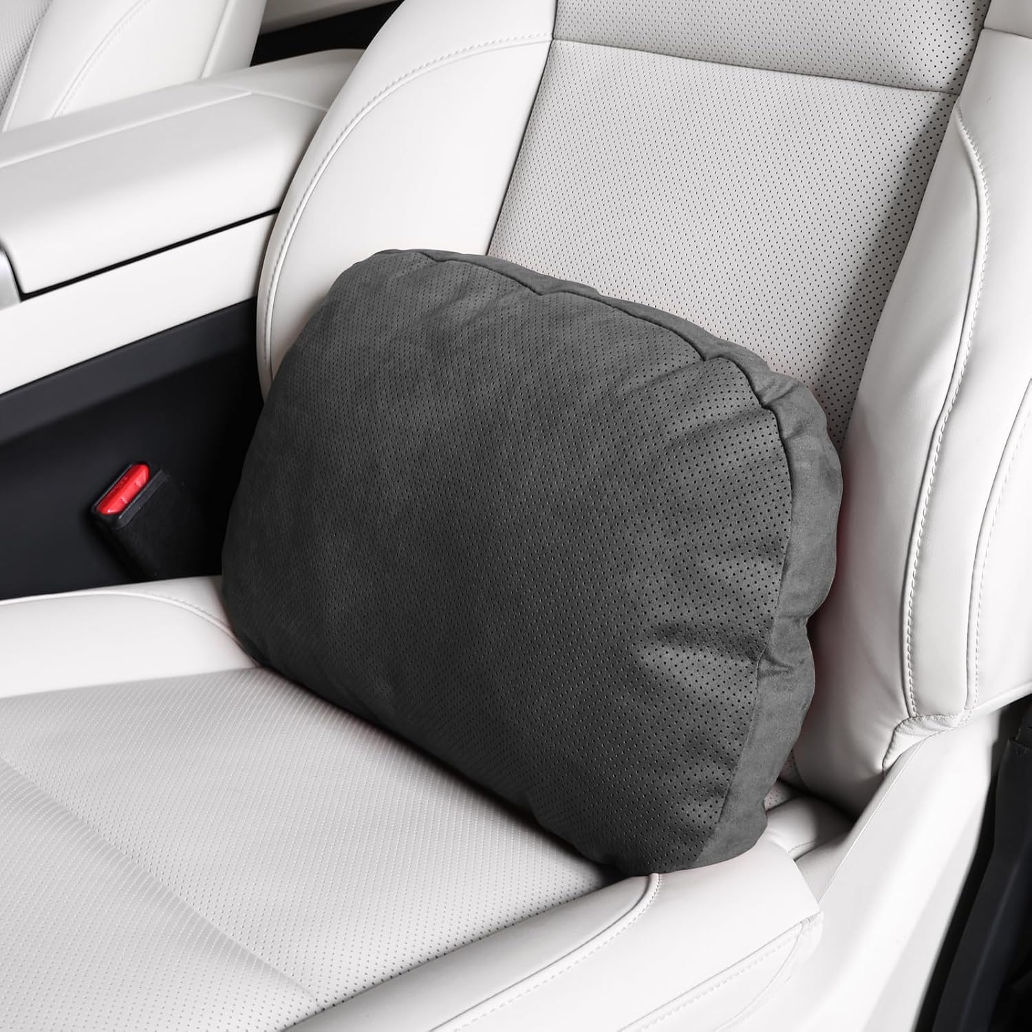 Lumbar Pillow for Car, 2 Pack Lower Back Support (Black)