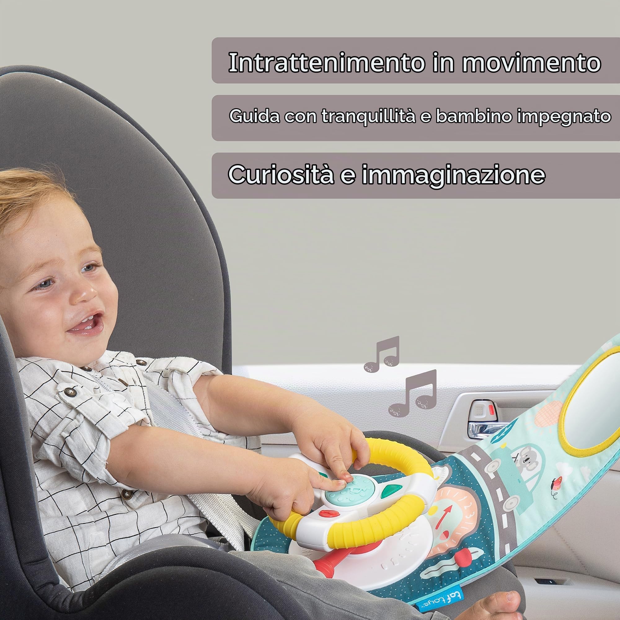 Taf TAF12515 Toys Volante Auto Per Bambini Koala - 0.77 Kg, arcobaleno