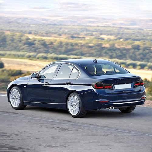 Miniatura 8 de VLAND Luces traseras OLED compatibles con BMW Serie 3 F30 F35 F80 6th Sedan 2013-2018 con señales de giro secuenciales ámbar e iluminación de LED