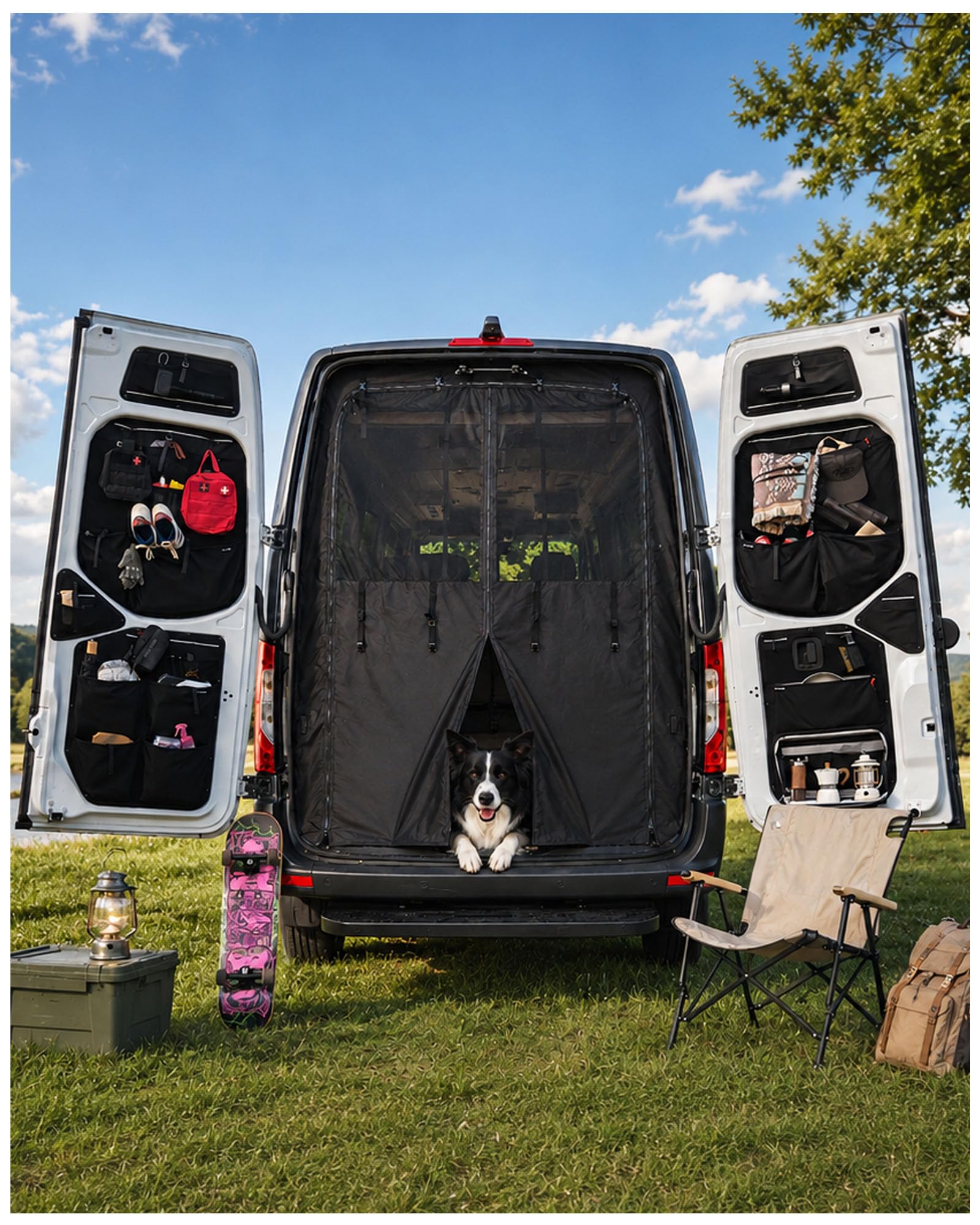 Photo 1 of MELIPRON Van Bug Screen Fit for Mercedes-Benz Sprinter High Roof Rear Door