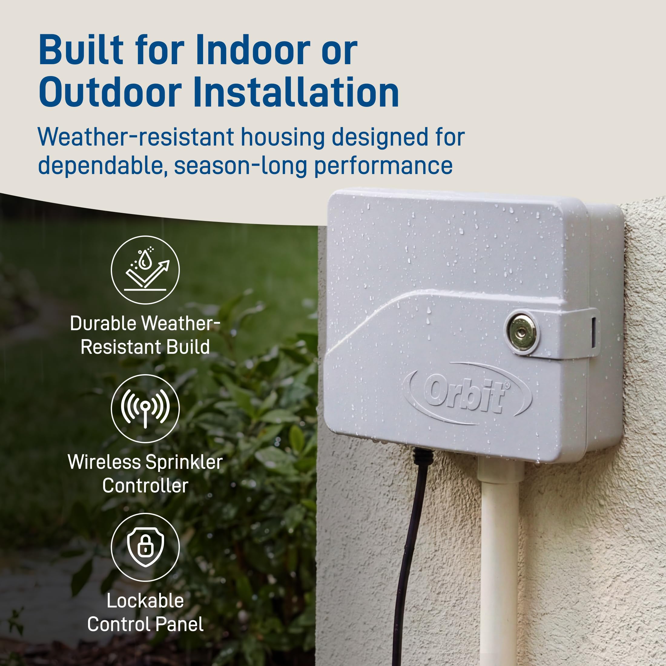 Orbit B-hyve 57950 - Regolatore irrigatore intelligente a 12 zone, per interni ed esterni, compatibile con Alexa Gray
