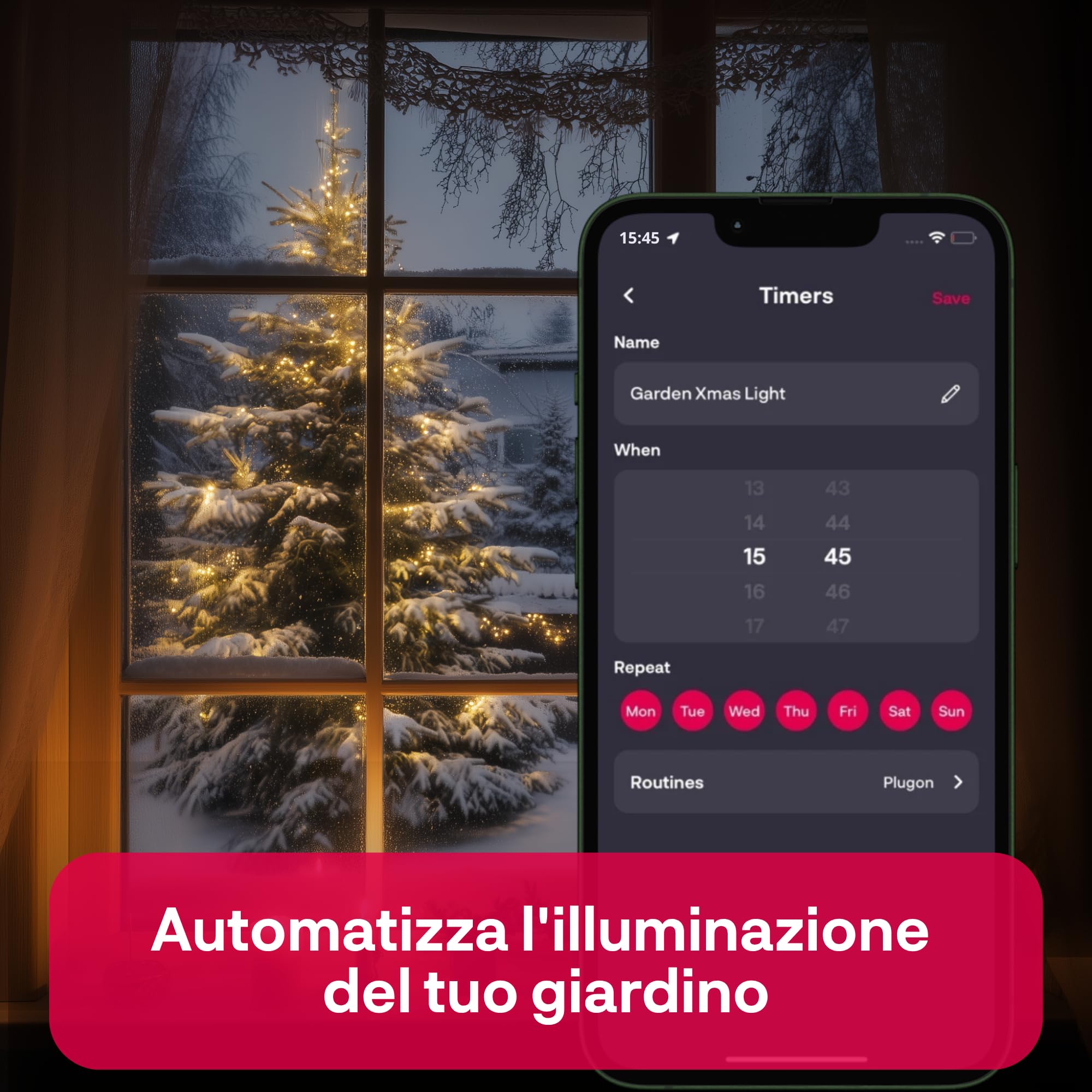 Innr Presa Intelligente da Esterno, per Hue* e hub Zigbee, Confezione da 2 | 16A Outdoor Smart Plug, Ripetitore Zigbee, Timer, Monitoraggio Energetico, IP54 Impermeabile