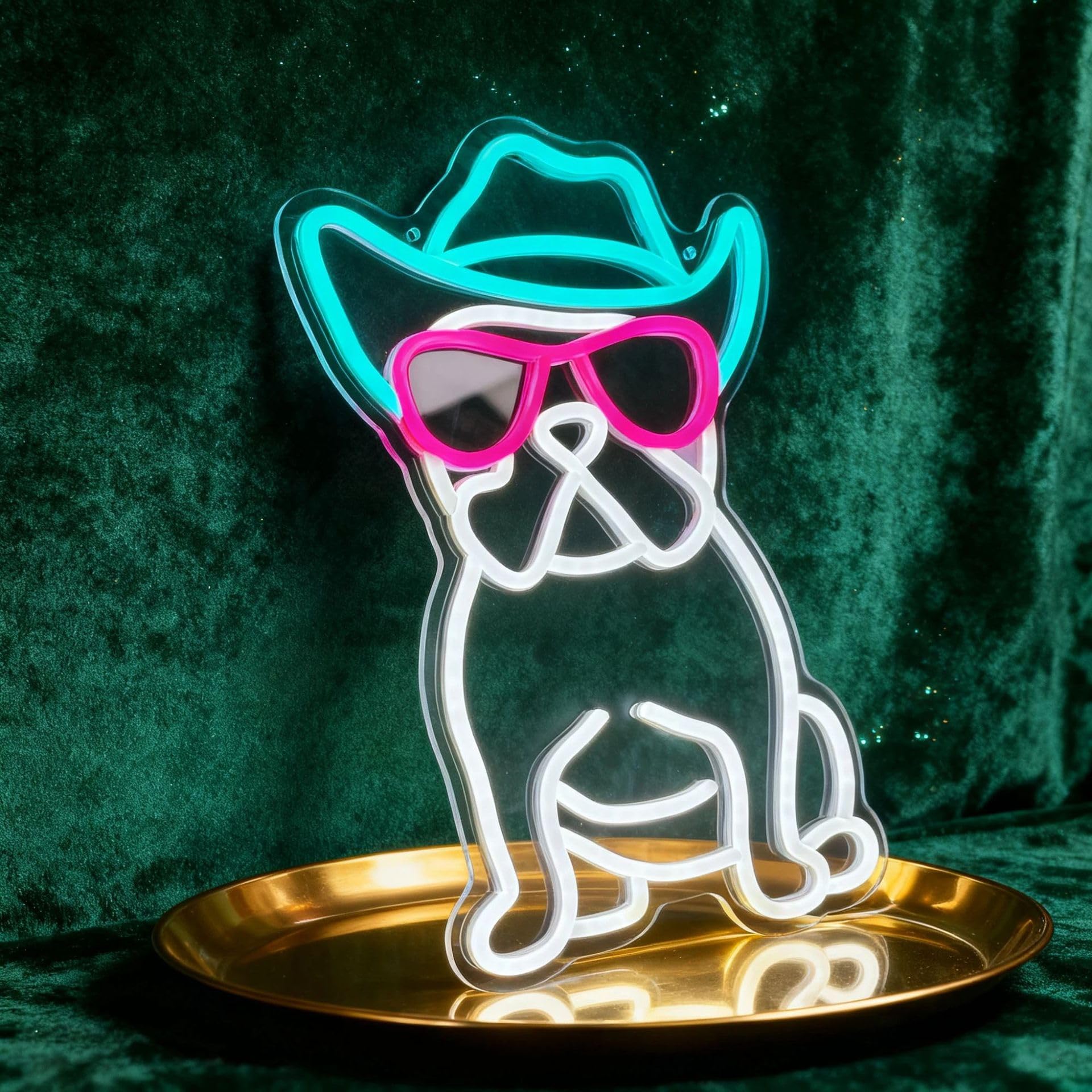 HULUBO Neon Night Lights with Dimmable Switch Wall Decor