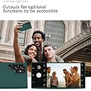 YATWIN Silicone Back Case for Samsung Galaxy S22 Ultra, Soft-Touch Phone Back Cover for Samsung Galaxy S22 Ultra - Dark Green gallery image