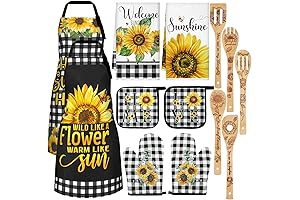 Bencailor 13 Pcs Bee Sunflower Kitchen Decor Set