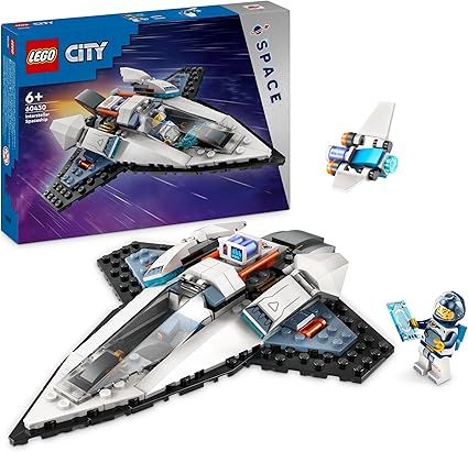 LEGO City Astronave Interstellare Giocattolo, Giochi Spaziali per Bambini e Bambine da 6 Anni in su con Navicella da Costruire, Minifigure dell'Astronauta e Drone Robot 60430