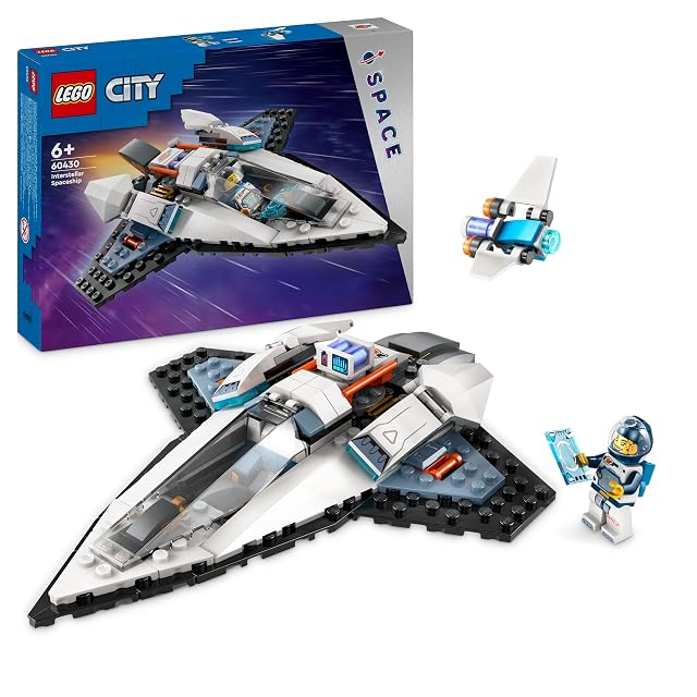 LEGO City Nave Espacial Interestelar, Juguete de Construcción del Espacio, Regalo Divertido para Niños y Niñas de 6 Años o Más, Juego Creativo con Vehículo y Minifigura de Astronauta 60430