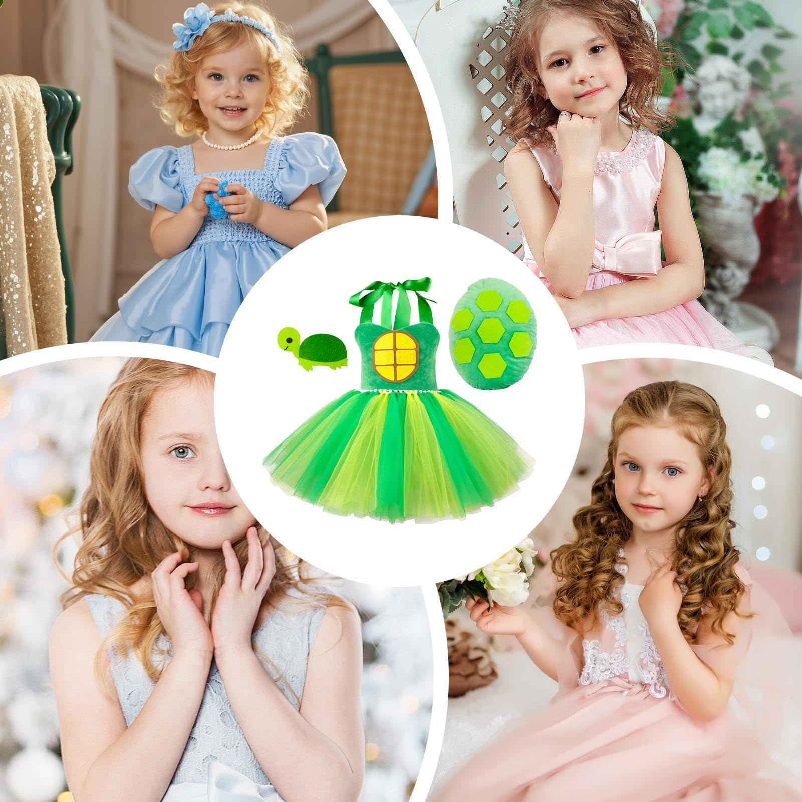 Set con gonna tutù a forma di animale, con fascia e fascia in peluche, per bambini, per feste in maschera, accessori in rete, leggero, per festival, cosplay, fotografia, spettacoli teatrali