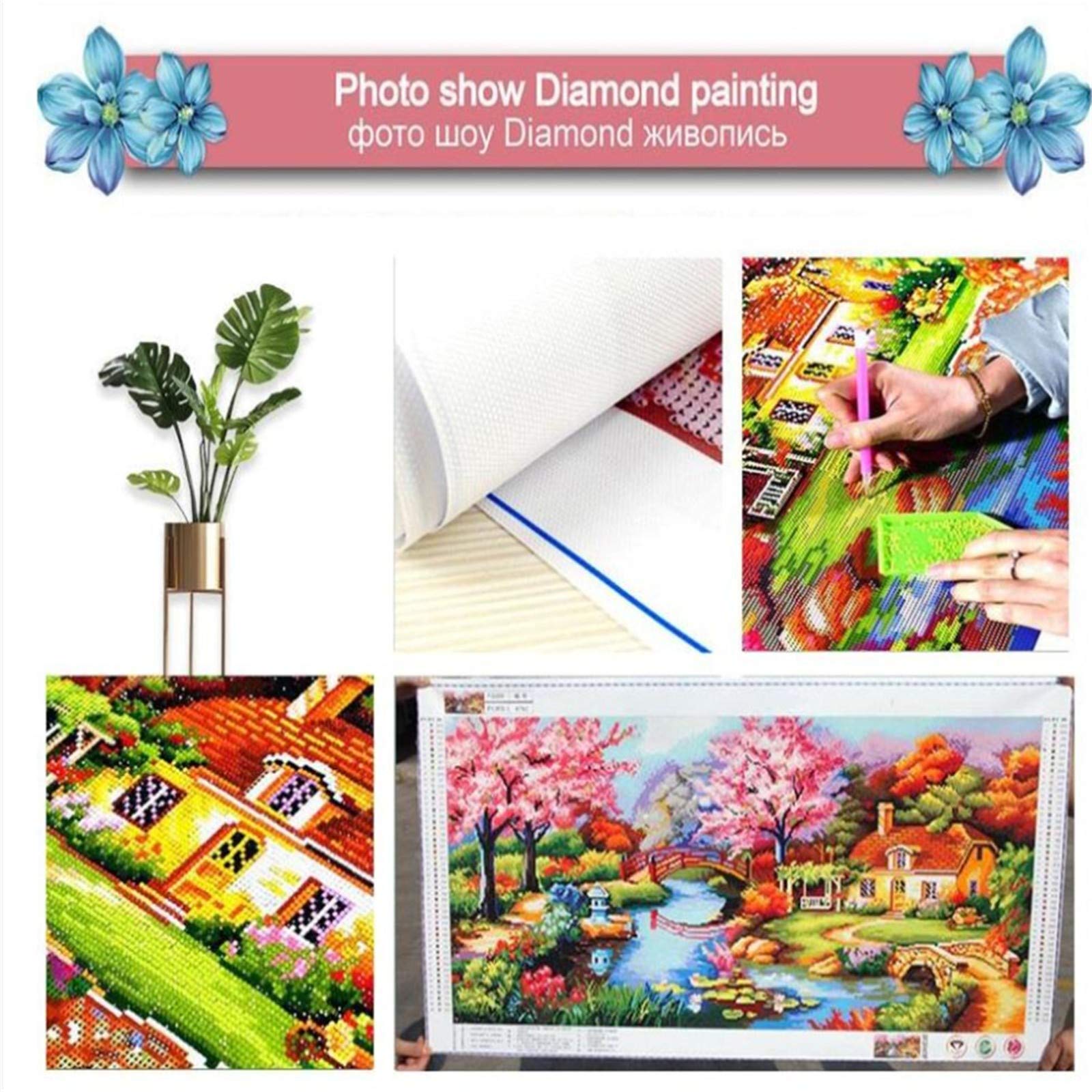 Kit Pittura Diamante 5D | 2 Tele 30x40cm Con Strass E Attrezzi | Decorazione Casa Fai Da Te - Foto 10