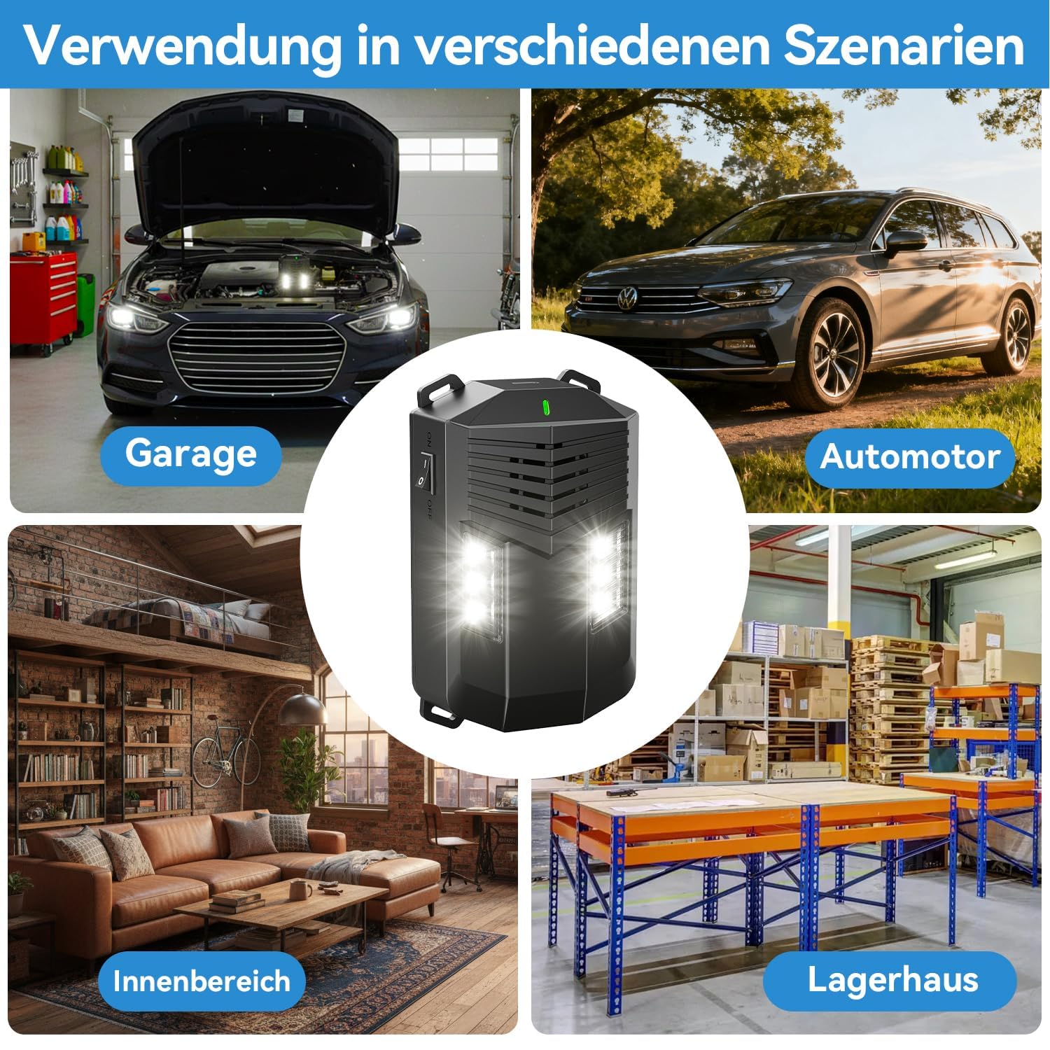 Marderabwehr Auto, Ultraschall Marderschreck,Marderschreck Mit Blitzlicht und Sensorsteuerung,Marderabwehr Geeignet für Fahrzeugmotorräume, Katzenschreck Häuser, Lagerhäuser und Dachböden