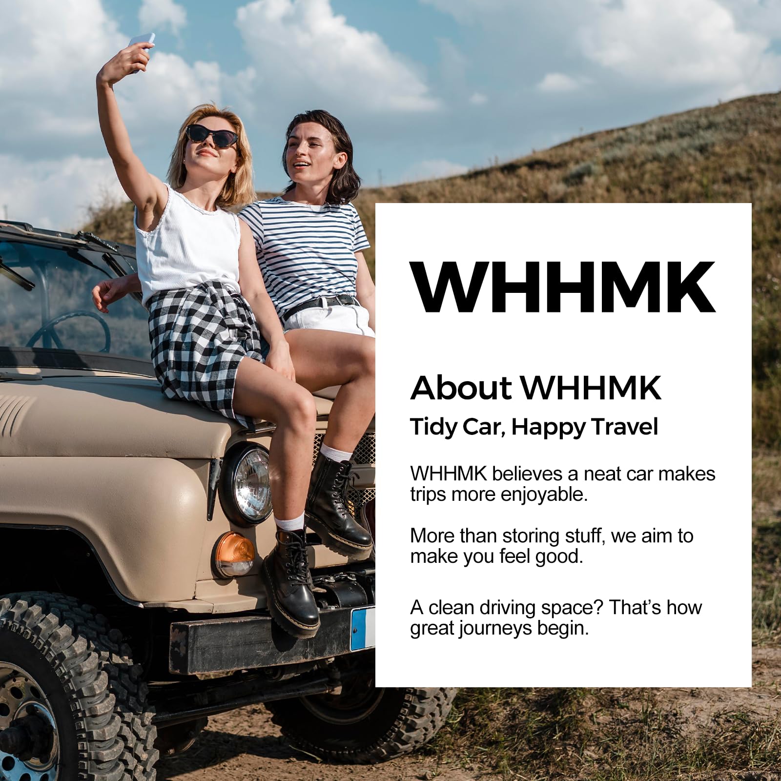 WHHMK Organizer per sedile posteriore dell'auto, in pelle robusta, con portata di 10 kg di peso, organizer per sedile anteriore, organizer da pavimento e portaoggetti utilizzato per SUV, camion