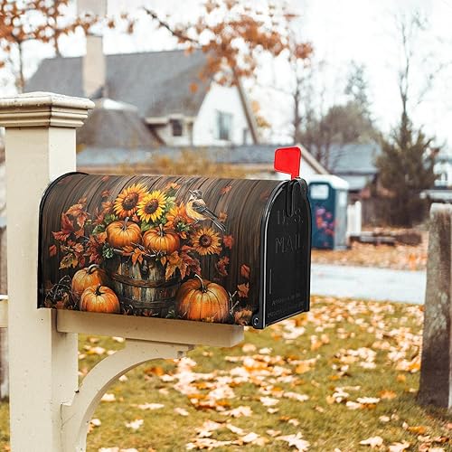 Miniatura 164 de Funda para buzón de águila calva con bandera estadounidense, tamaño estándar, 18 x 21 pulgadas, patriótica, impermeable, para buzón de correo