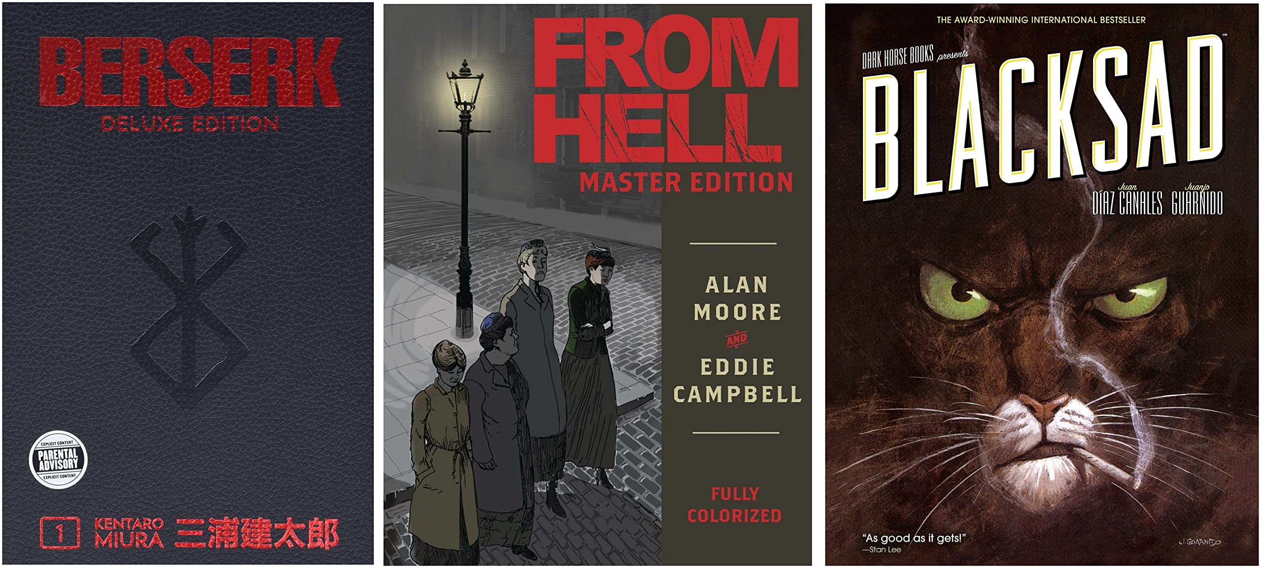 From Hell: Master Edition & Berserk Deluxe Volume 1 & Blacksad