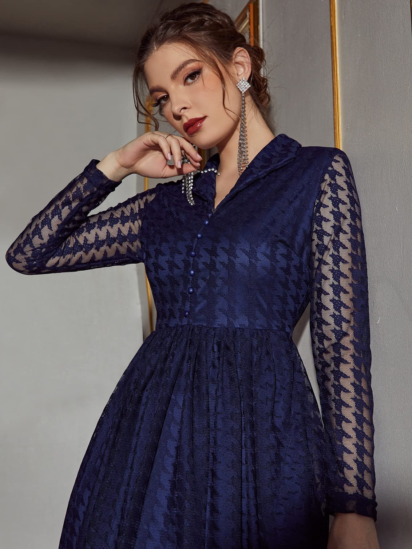 lace pattern dress Ivory Lace Off-the-Shoulder Burgundy Mermaid Bridesmaid Dress main image 0