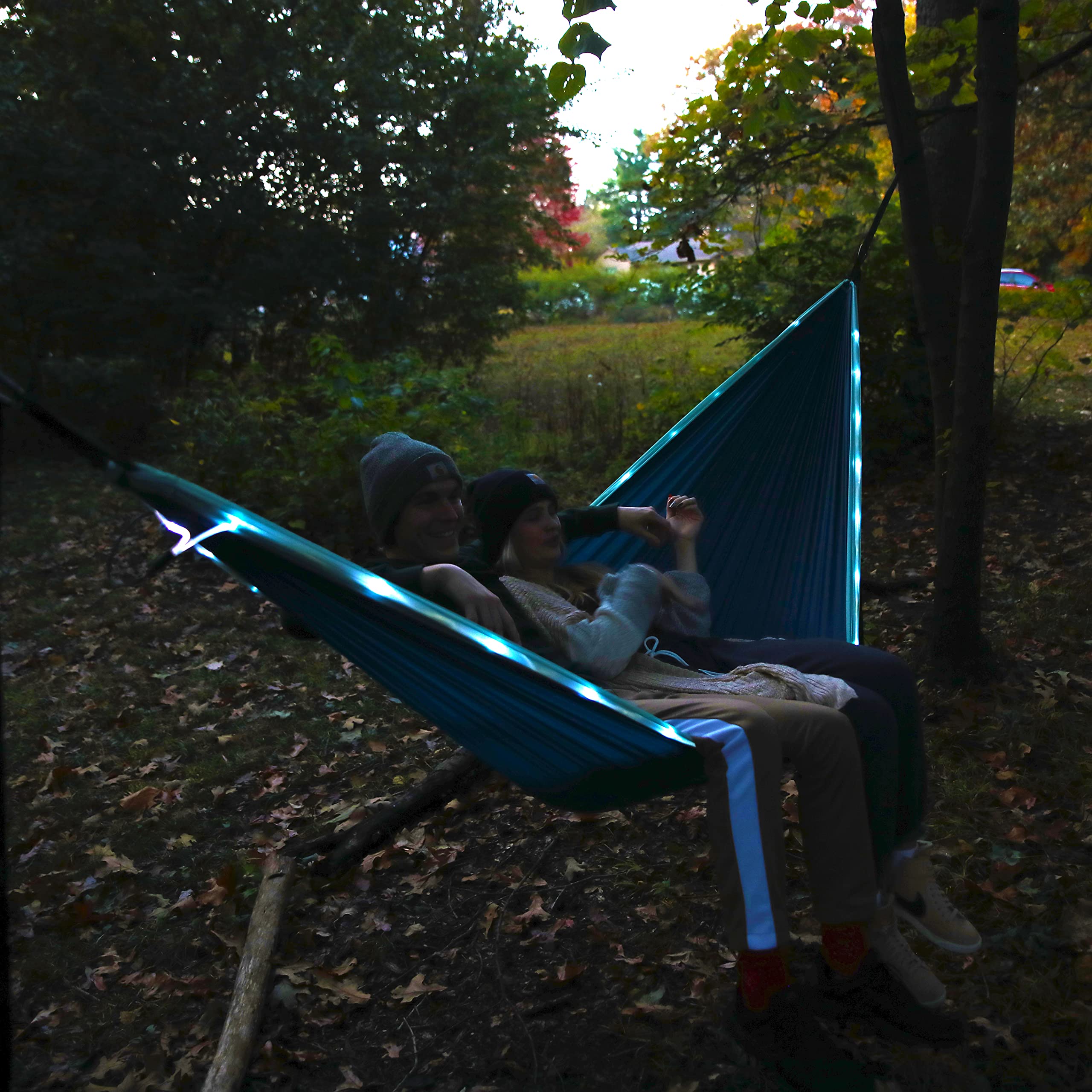 ハンモック　Hammock Amazon.com: Equip Outdoors Portable Camping Illuminated Hammock