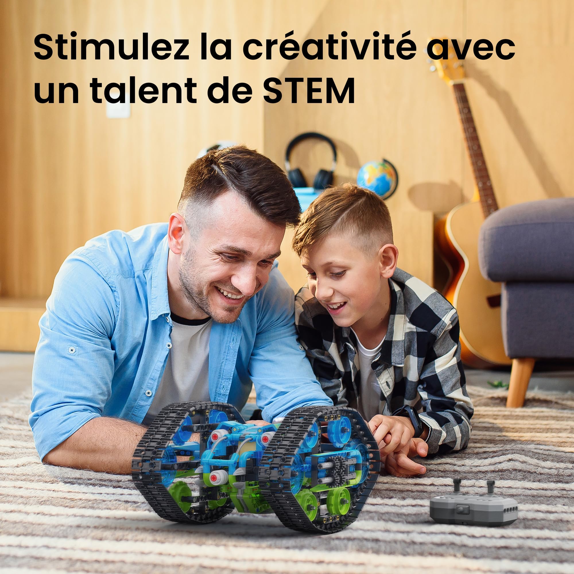 Sillbird Robot Kit Technic programmable 3 en 1 avec App et Télécommande, 662 pièces pour Enfants 8-12+ Ans
