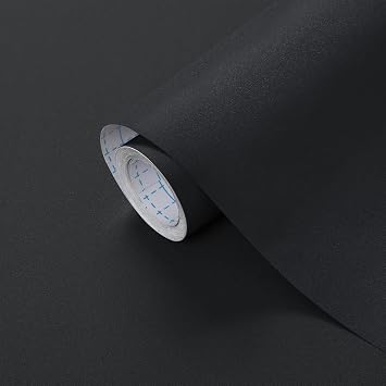Heroad Peel and Stick Wallpaper Matte Dark Grey Contact Paper for New Environmentally Friendly Materials Thickening Upgrade Increase Stomata Wallpaper for Countertops Bathroom Kitchen 17.7 x 118