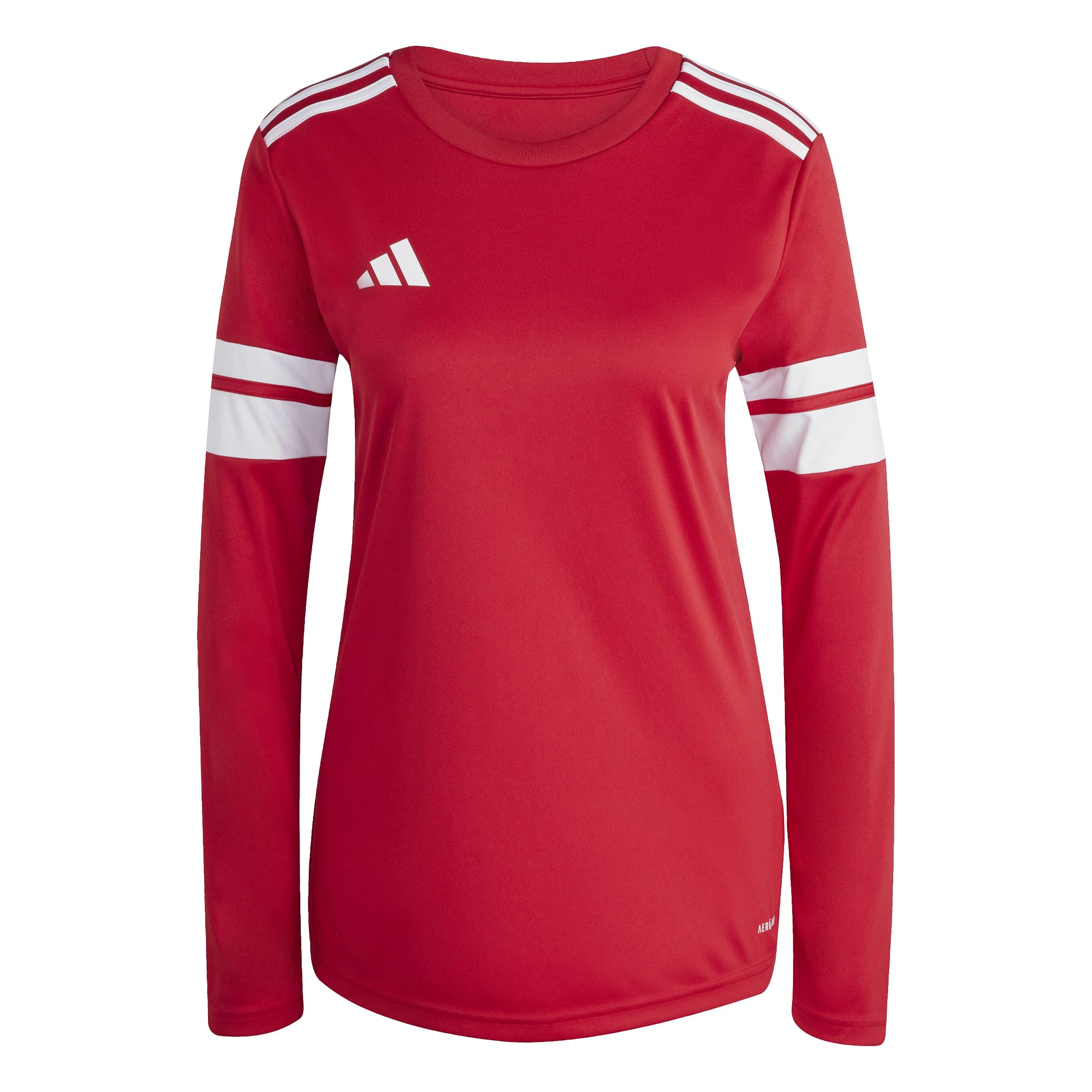 adidas Women's Squadra25 Jersey Long Sleeve Shirt, Team Power red 2/White, XXL