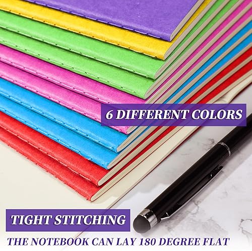 Miniatura 3 de Thenshop 30 cuadernos de papel kraft A5 sin forro, cuadernos de bocetos, cuadernos de composición, diarios en blanco a granel para estudiantes,