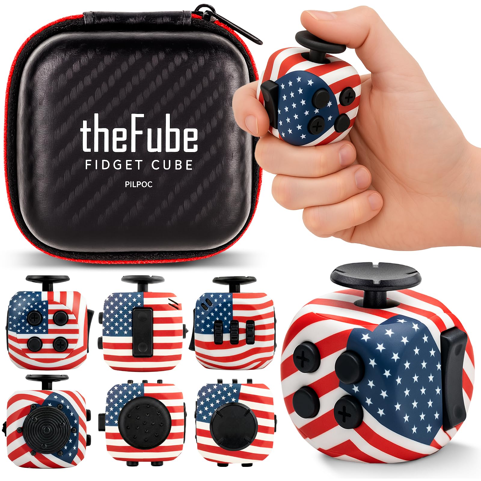 PILPOC theFube Fidget Cube Infinity Cube for Adults &amp; Kids (Starwave Trio)