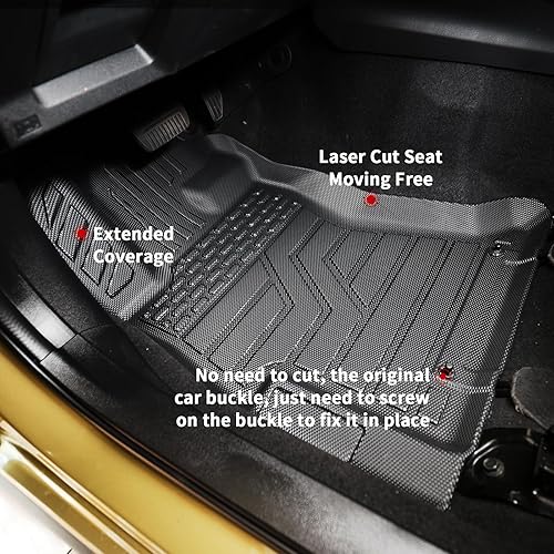 Miniatura 6 de Thinzyou Floor Mats Compatible with 2018-2023 Subaru Crosstrek XV Trunk Mat Cargo Mat Cargo Liner TPE All Weather Trunk Liner Subaru Impreza