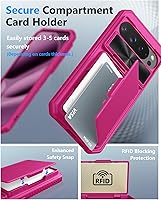 Vista 3 de ATATOO Funda tipo cartera para Google Pixel 10 Pro XL con tarjetero (3-5 tarjetas) [bloqueo RFID] y cubierta deslizante para cámara, protección