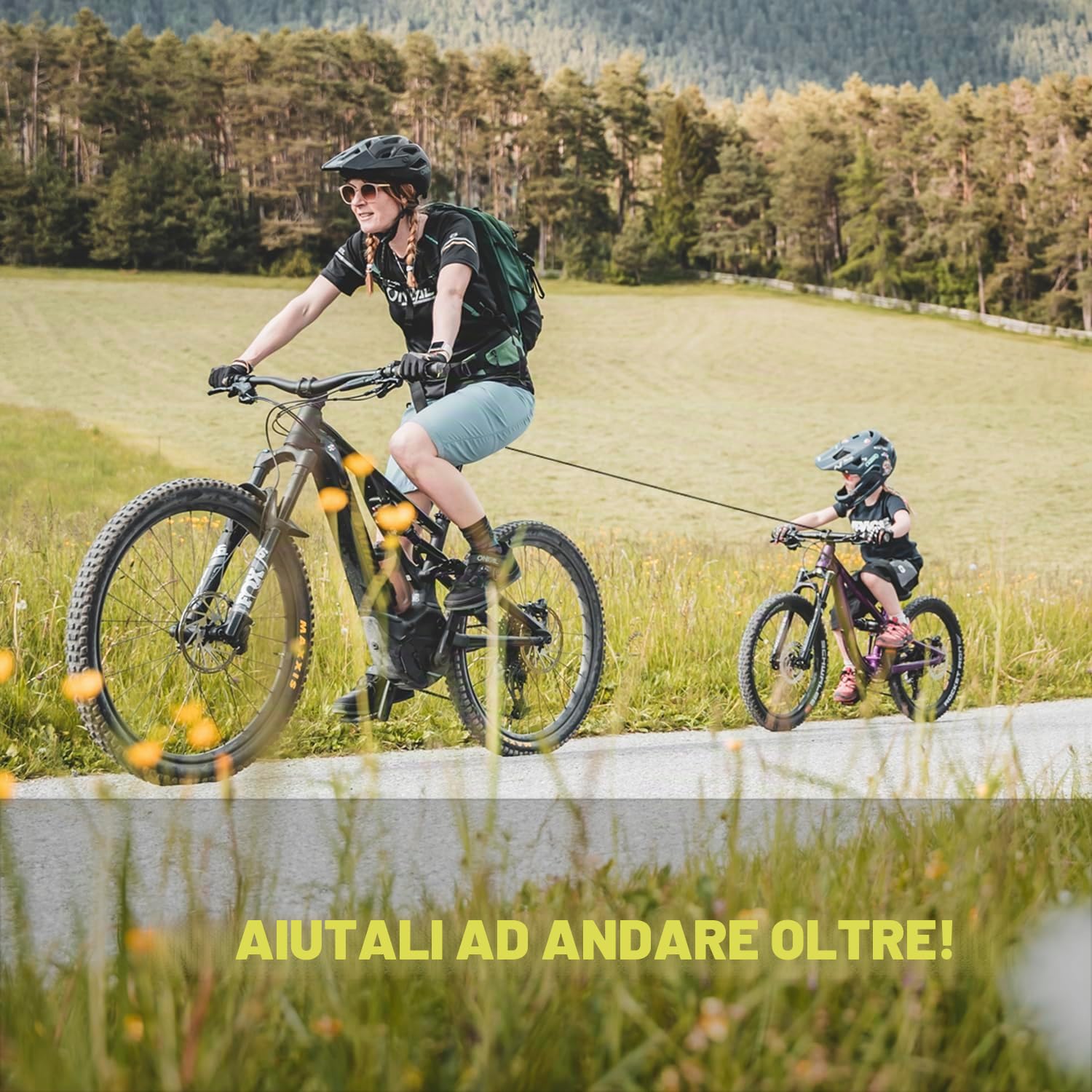 Trax Pro Autoretrattile Sistema di Traino per Bicicletta 130 kg