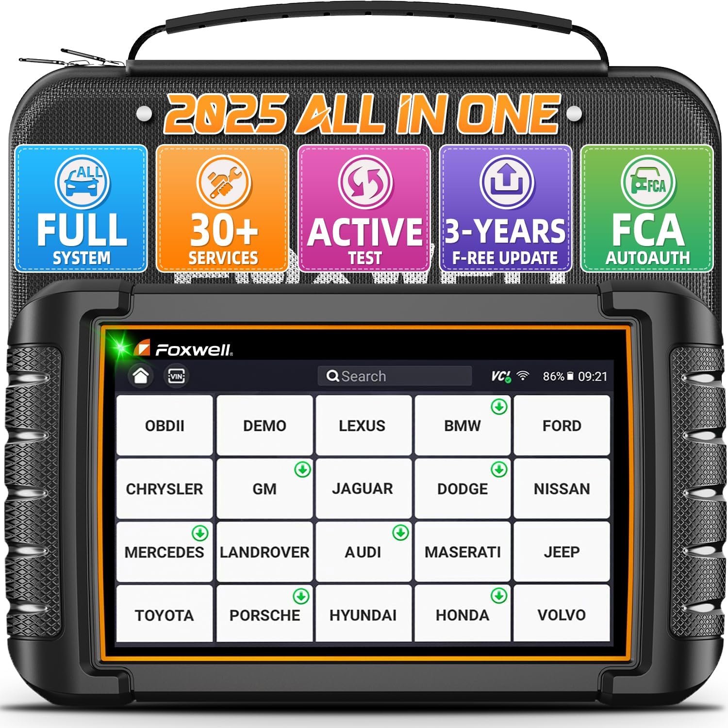 FOXWELL Scanner NT809 Bidirectional Scan Tool, All System Scanner for Car with 30+ Services, ABS/Oil Reset/Injector Coding/Throttle Relearn, OBD2 Scanner Diagnostic Tool with 3 Year Update FOXWELL Scanner NT809 Bidirectional Scan Tool, All System Scanner for Car with 30+ Services, ABS/Oil Reset/Injector Coding/Throttle Relearn, OBD2 Scanner Diagnostic Tool with 3 Year Update