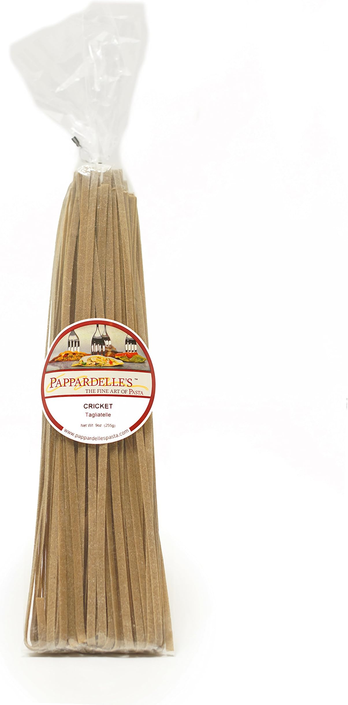 Protein Pasta :: Cricket Pasta :: Sustainable Food :: Infused with Lithic Cricket Flour :: Pappardelle's Pasta