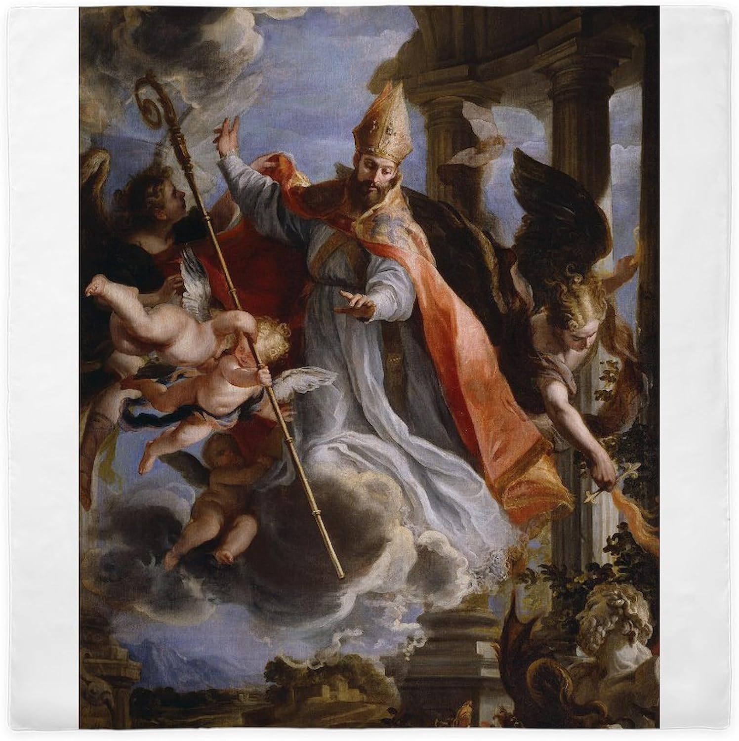 CafePress Claudio Coello Triumph of St Augustine 1664 Queen Duvet Cover, Printed Comforter Cover, Unique Bedding